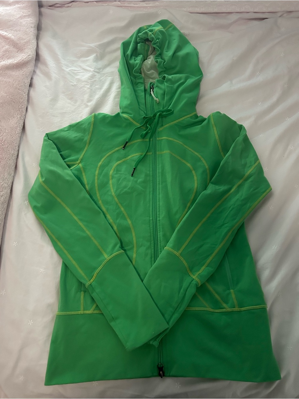 Lululemon Green Hooded Zip-Up Women's Jacket